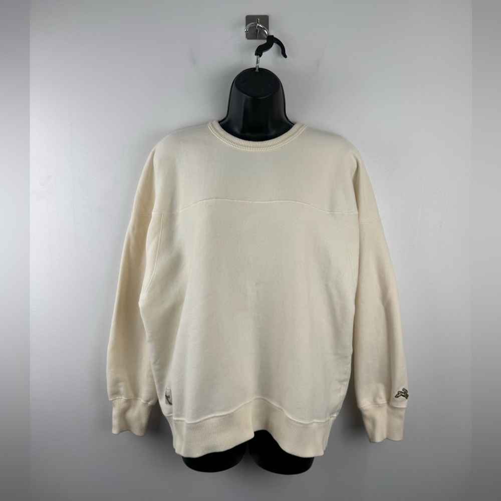 Tracksmith Women Crème Crewneck Sweater Size Large